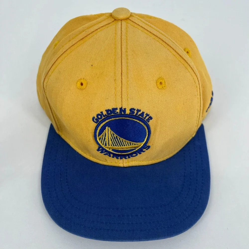 Adidas Golden State Warriors Kids Snapback Hat Yellow Blue NBA Basketball Cap